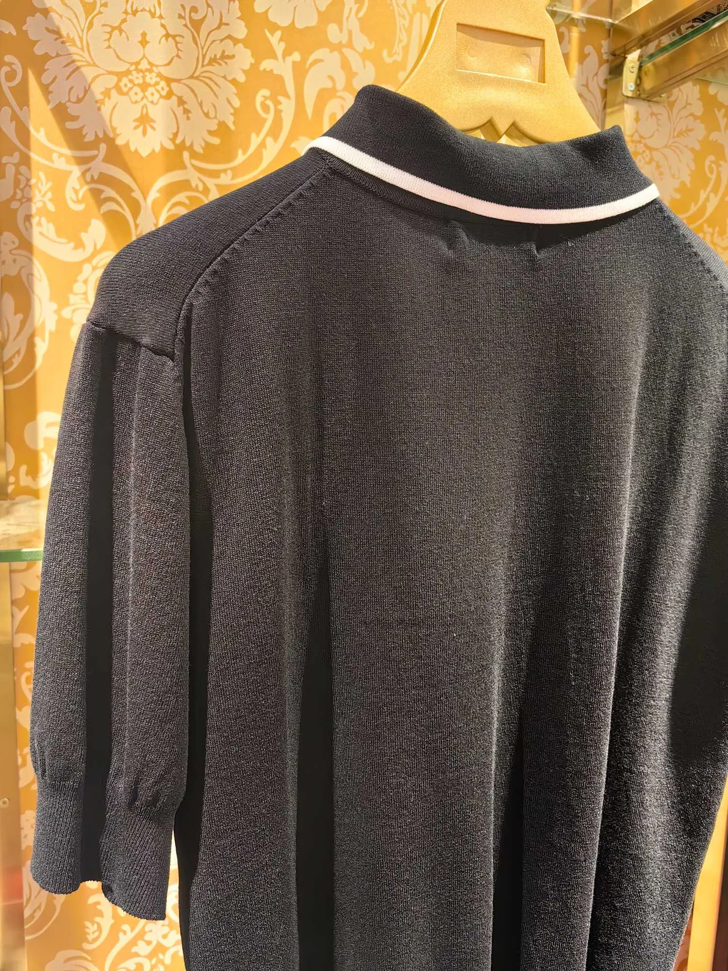 𝘿𝙊𝙇𝘾𝙀 & 𝙂𝘼𝘽𝘽𝘼𝙉𝘼 2025/ss New Arrival polo 14 Breathable Black Sizes 46 48 50 52